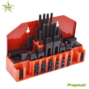 58 Pack Pro-Series 7/16" T-Slot Clamping Kit Bridgeport Mill Set Up Set 3/8-16 - Picture 1 of 10