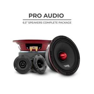 Paquete de altavoces y tweeter para automóvil DS18 PRO-X6.4BMPK 6.5" altavoz de rango medio audio profesional - Imagen 1 de 9