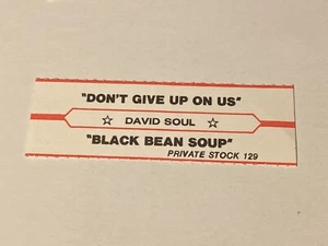 David Soul - Don't Give Up On Us / Schwarze Bohnensuppe - Jukebox Titelstreifen - Bild 1 von 1