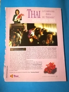 RITAGLIO DI GIORNALE PUBBLICITA' THAI COMPAGNIA AEREA DA COLLEZIONE - ( 141) - Foto 1 di 1