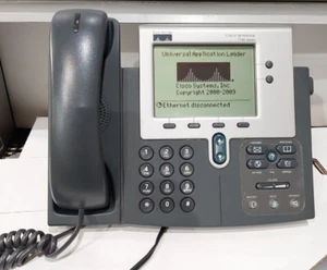 Cisco CP-7940G Unified VoIP IP Phone w/Speakerphone & Handset NO ADAPTER - Picture 1 of 9