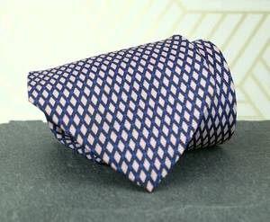 Van Heusen Handmade 100% Silk Blue & Pink Necktie Tie - Picture 1 of 3