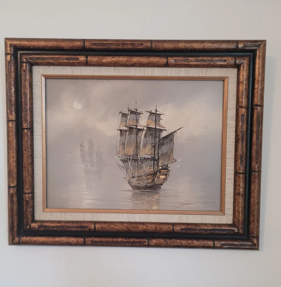 Danny Garcia (1929-201 Pintura al óleo sobre lienzo enmarcada original - Envío Foto 1 de 4