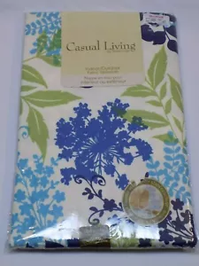 60x84" OBLONG NEW Casual Living by Newbridge Indoor Outdoor Fabric Blue Green - Picture 1 of 4