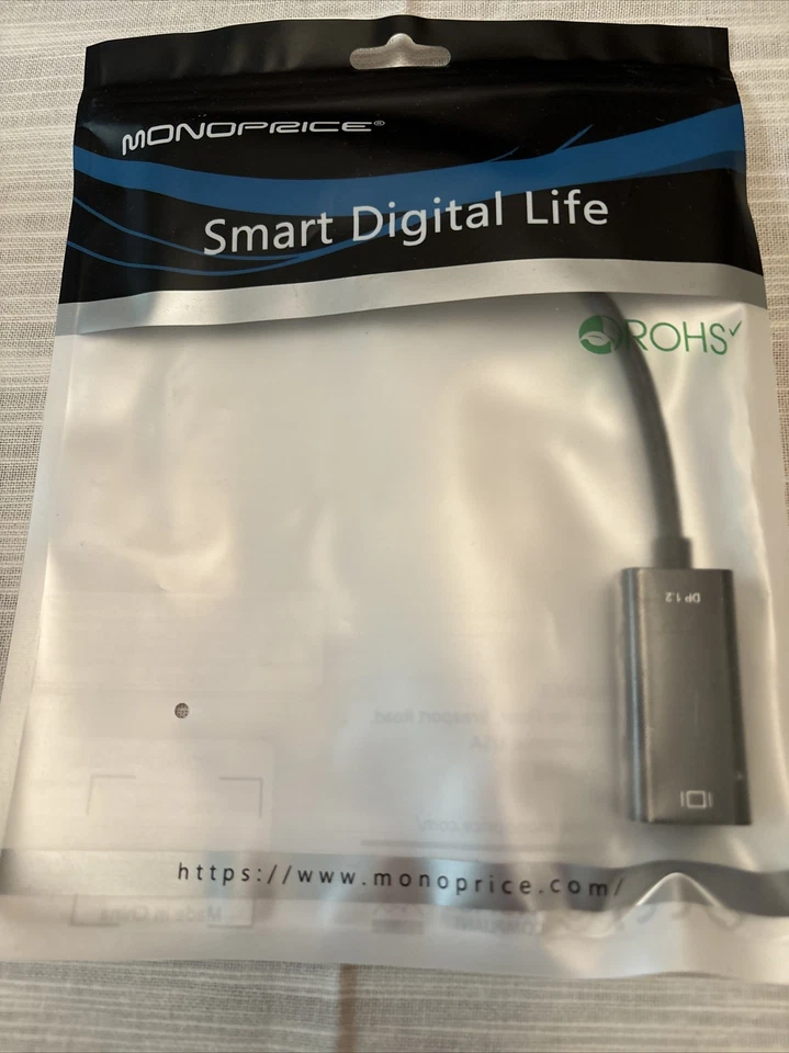 Adaptador HDR activo HDMI Monoprice Mini DisplayPort 1.2a a 4K a 60Hz negro - Imagen 1 de 1