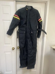 Vintage FOX POINT Black Motorcycle Suit Coveralls Medium Wheels of Man Bike - Bild 1 von 14