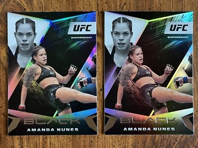 Amanda Nunes (x2) • 2021 Panini Chronicles Black #105 • UFC Champion 🇧🇷🥊🥋 - Image 1 of 2