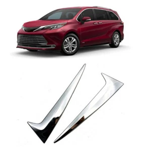 Para Toyota Nuevo Sienna 2021-2024 2025 ABS Cromo Ventana Trasera Triángulo Cubierta Borde - Imagen 1 de 5