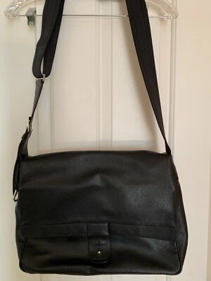 Bolso Mensajero Portátil Vintage Espirit Cuero Negro (unisex) Foto 1 de 4