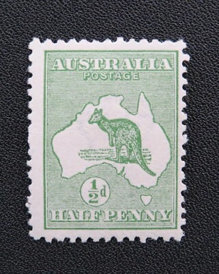 1913-14 ½d Half Penny Kangaroo Perf 12 First Watermark  SG  1 ASC 1 MNH - Image 1 of 2