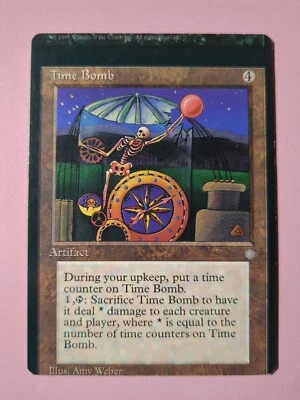 MTG Error Miscut Misprint Time Bomb Ice Age - Image 1 of 4
