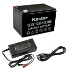 Kastar 12V 12Ah LiFePO4 Battery Smart Fast Charger for Engine starting, Robots