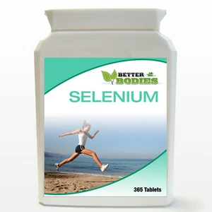 Selen 200mcg Antioxidans Tabletten Pillen EIN pro Tag Jahresvorrat 365 pro Flasche - Bild 1 von 1