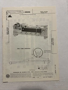 Vintage Sams Photofact Schematic 7-1974 CHASIS CURTIS MATHES 42-1 - Imagen 1 de 2
