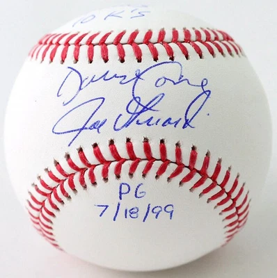 David Cone / Joe Girardi Autographed Rawlings OML Baseball w/ Insc - JSA W Auth - Image 1 of 4