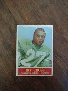 1964 Philadelphia A#131 Irv Cross Rookie EX Philadelphia Eagles Northwestern  - Picture 1 of 2