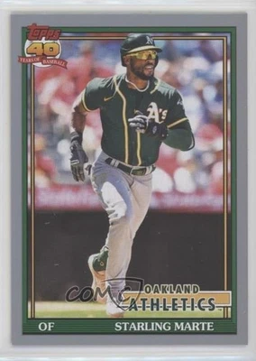 Topps Archives 2021 1991 Topps Silver 94/99 Starling Marte #182 s5j Foto 1 de 3