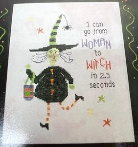Woman To Witch Cross-Stitch Pattern By Poppy Kreations - Picture 1 of 3
