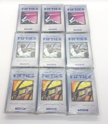 The Fabulous Fifties Cassette Tapes Complete Set of 9 Heartland Music Brand New - Image 1 of 4