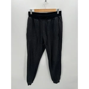 Lululemon Textured Double-Knit Cotton Jogger Regular Men Medium Heathered Black - Imagen 1 de 10