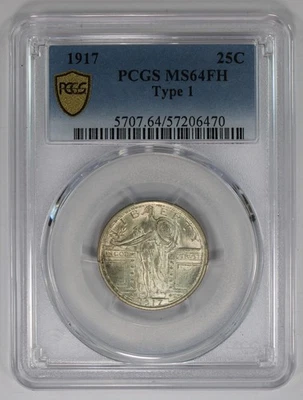 1917 Standing Liberty Quarter PCGS  MS64FH Full Head - Image 1 of 4