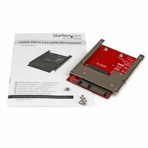 Adaptateur SSD Startech SAT32MSAT257 Rouge Argent SSD mSATA - Photo 1/2