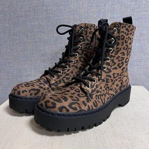 Botines Sincerely Jules para mujer con estampado de leopardo talla 8M nuevos con etiquetas - Imagen 1 de 10