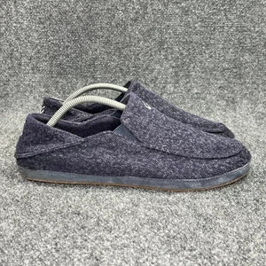 OluKai Moloa Hulu Hausschuhe Herren Größe 10 blau wandelbarer Absatz Slipper Schuhe - Bild 1 von 11