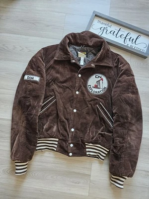 Винтажный 1980-х Seder Sportswear Виннипег Канада Curduroy Varsity куртка мужская 42 L - Изображение 1 из 4