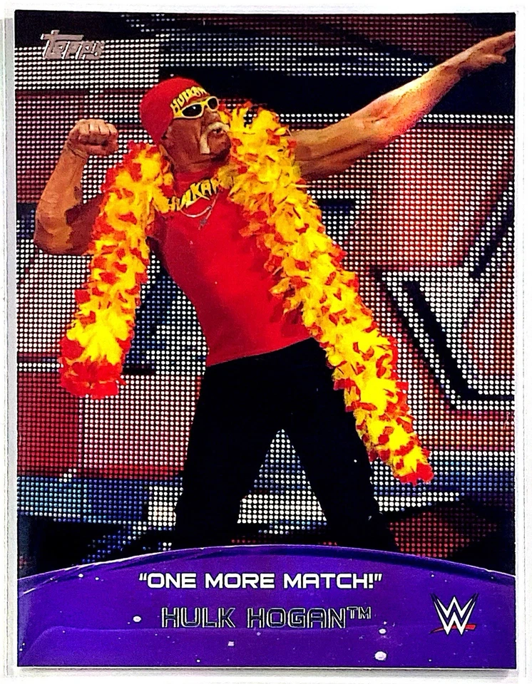2015 Topps WWE Crowd Chants One more Match! Hulk Hogan #8 Trading Card FREESHIP - Image 1 of 2