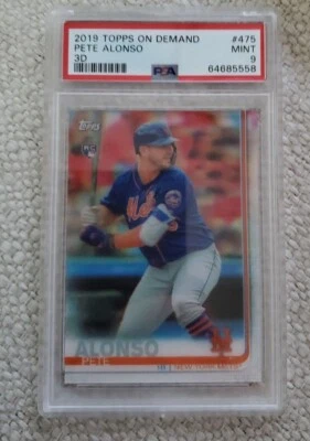 2019 Topps On Demand 3D #475 - Pete Alonso RC - PSA 9 - Image 1 of 2