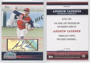 2010 Topps Pro Debut Prospect Blue /199 Andrew Cashner #PDA-AC Rookie Auto RC