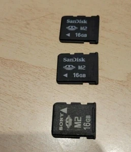 Sandisk Sony 16GB MEMORY STICK MICRO M2 Scheda SONY Ericsson RARA memoria - Zdjęcie 1 z 1