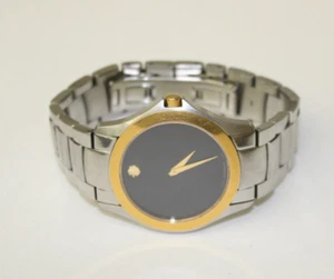 MOVADO MASINO Military MENS TWO TONE STAINLESS STEEL WATCH - Picture 1 of 13