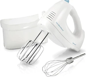 Hamilton Beach Elektrischer Handmixer mit 6 Geschwindigkeiten und Schneebesen - Bild 1 von 7