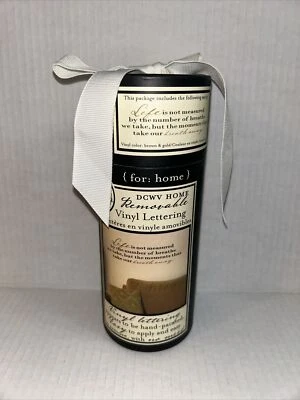 Once Upon A Wall DCWV Home Removable Vinyl Life Is not measured by Numbers SU62 - Image 1 of 4