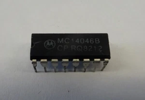 Lotto di 3, CD4046BE o B Micropower Phase-Locked Loop, DIP IC - Foto 1 di 1