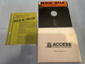 BEACH-HEAD - 1984 Atari 400/800 Acceso a Computadora Videojuego Disco + Manual - ¡PROBADO! - Imagen 1 de 1