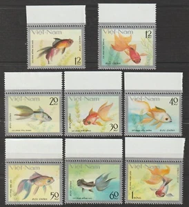 1977 Vietnam Stamps Goldfish Fish Scott # 901-908 MNH - Picture 1 of 1