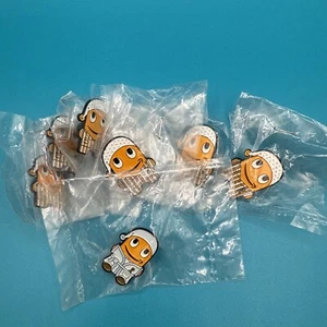 Amazon PECCY Lot 7 Orange/White PJ Pajama Amazon Goes Gold Enamel Employee Pin - Picture 1 of 4