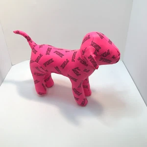 Peluche ROSA cane peluche NO ETICHETTE scritta nera - Foto 1 di 18