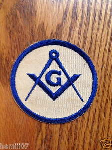 Vintage New Masonic/Freemasonry Round Patch - Picture 1 of 3