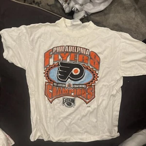 Philadelphia Flyers Vintage Pro Player 1997 Conference Champs NHL Large White - Picture 1 of 2