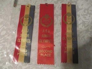 Vintage AAU Junior Olympics Ribbons- Sears - Picture 1 of 6