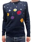 Quality Christmas Jumper UK Made vtg indie retro 60s 70s 80's Kitsch Sci fi xmas