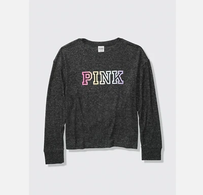 Victoria’s Secret Mujer Talla L ROSA ACOGEDOR SUEÑO Top Camisa Manga Larga Foto 1 de 4