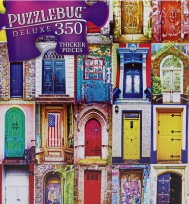 350 Pieces Jigsaw Puzzle Colorful American Doors 20 X 12 Puzzlebug Deluxe - Image 1 of 3