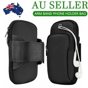 Arm Band Mobile Phone Holder Bag Sports Running Jogging Gym Exercise Pouch Case - Picture 1 of 12