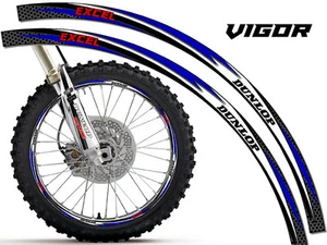 VIGOR DIRT BIKE FELGENSCHUTZ GRÖSSE WÄHLBAR DIRTBIKE AUFKLEBER STICKER DEKO - Bild 1 von 1