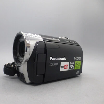 Panasonic SDR-H81 Handheld 60GB HDD Camcorder Black Tested - Image 1 of 4